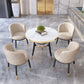 Metal Contemporary Round Dining Table Manufactured Wood Dining Table with Legs Clearhalo ' dining_table' 'Dining Tables & Seating' 'Dining Tables' 'furn' 'furn_dining_table' 'Furniture' 'furniture_dining_table' 'Kitchen & Dining Furniture' 'kitchen&dining_furn' 'kitchen' 'kitchen_dining_table' 1200x1200_595f74ae-26d0-491c-84e3-c5534cbb3b32
