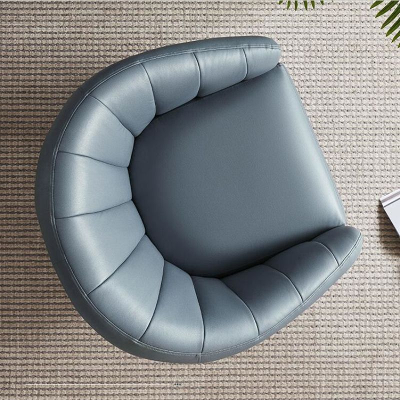 29,5 "breites Kunstledernähte Kissen Rückenschwamm abgerissene Arme Fass Stuhl