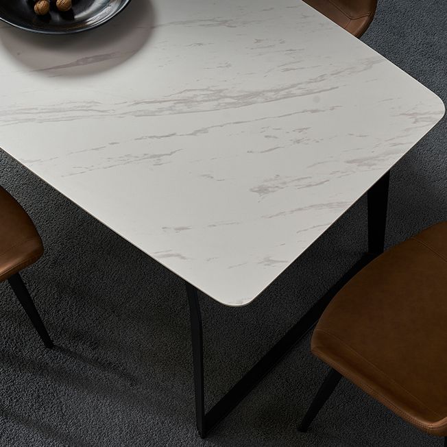 Modern 1/4/5/6/7 Pieces Furniture White Rectangle Sintered Stone Dining Room Set Clearhalo 'Dining Room Sets' 'Dining Tables & Seating' 'dining_room_set' 'furn' 'furn_dining_room_set' 'Furniture' 'furniture_dining_room_set' 'Kitchen & Dining Furniture' 'kitchen&dining_furn' 'kitchen' 1200x1200_5963b665-fb74-4194-a44f-4bc6c810e208