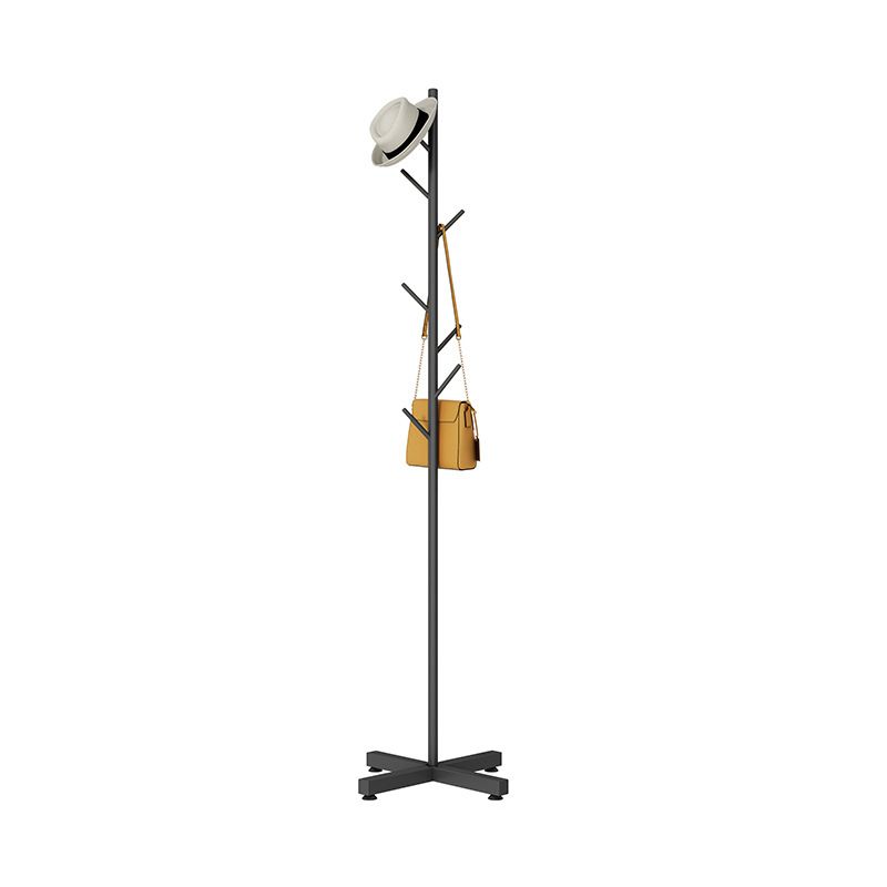 Perchero de metal para el suelo del hogar, minimalista, moderno, con árbol de entrada