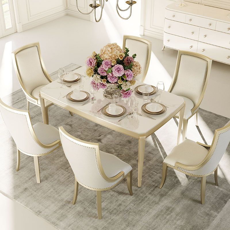 Solid Wood Mid-Century Modern Rectangle Table Sintered Stone Dining Table with 4 Legs Clearhalo ' dining_table' 'Dining Tables & Seating' 'Dining Tables' 'furn' 'furn_dining_table' 'Furniture' 'furniture_dining_table' 'Kitchen & Dining Furniture' 'kitchen&dining_furn' 'kitchen' 'kitchen_dining_table' 1200x1200_59653aae-04d5-4b2d-8c9a-51e2606fe4a5