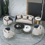 Glam Style Metal Armless Dining Chair Faux Leather Side Chair for Restaurant Use Clearhalo 'Dining Chairs' 'Dining Tables & Seating' 'dining_chair' 'furn' 'furn_dining_chair' 'Furniture' 'Kitchen & Dining Furniture' 1200x1200_5966a20b-3fa2-4852-9485-3f7bce75bb94