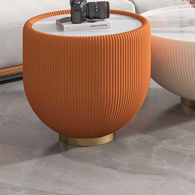 Glam Cocktail Table White Round Pedestal Coffee Cocktail Table Clearhalo 'Coffee & Accent Tables' 'Coffee Tables' 'coffee_tables' 'furn' 'furn_coffee_tables' 'Furniture' 'Living Room Furniture' 1200x1200_5967a2a4-6763-4909-85eb-ee8ebd771ced