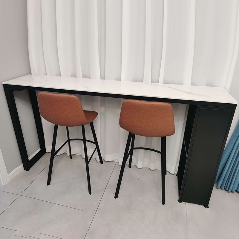 Indoor 1/2/3 Pieces Pub Dining Set Industrial Table and Stool Set with Storage Clearhalo 'Bar Furniture' 'furn' 'furn_home_bar_bar_sets' 'Furniture' 'Home Bars & Bar Sets' 'home_bar_bar_sets' 'Kitchen & Dining Furniture' 1200x1200_596d24e0-9d2e-43ca-b751-0d8ab7f47d8f