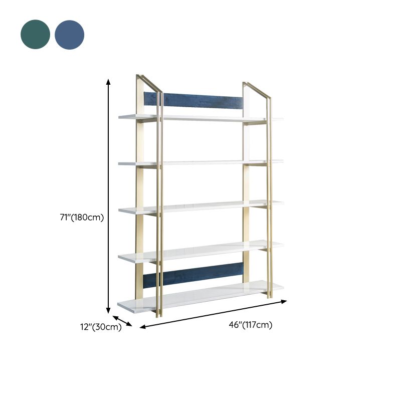 Moderne boekenplank metalen open plank boekenkast met planken voor kantoor