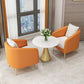Glam Sintered Stone Dining Table Metal Dinette Table for Home Use Clearhalo 'Dining Tables & Seating' 'Dining Tables' 'dining_table' 'furn' 'furn_dining_table' 'Furniture' 'Kitchen & Dining Furniture' 1200x1200_596ecd96-9d5b-4b5c-851a-e26c7f33452f
