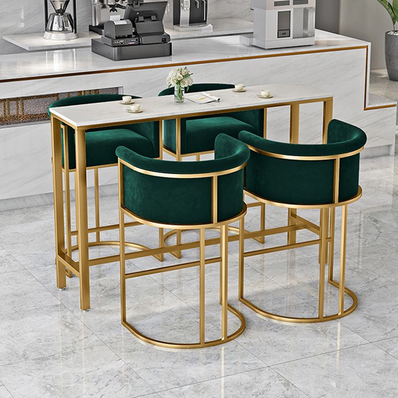 Modern Faux Marble Top Pub Table Set 1/3/5 Pieces White Bar Set with Upholstered Stools Clearhalo 'Bar Furniture' 'furn' 'furn_home_bar_bar_sets' 'Furniture' 'Home Bars & Bar Sets' 'home_bar_bar_sets' 'Kitchen & Dining Furniture' 1200x1200_5970626f-4c56-4a66-bbd1-d8b4ef0aa032
