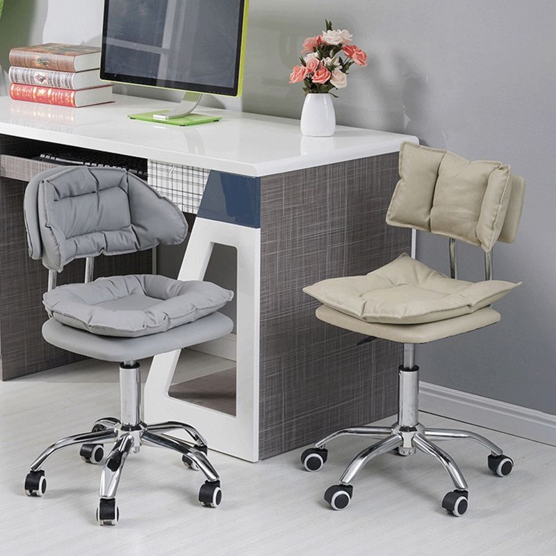 Leather Swivel Adjustable Height Bar Stool Matte Finish Home Low Back Stool Clearhalo 'Bar Furniture' 'Bar Stools' 'bar_stools' 'furn' 'furn_bar_stools' 'furniture_bar_stools' 'Kitchen & Dining Furniture' 'kitchen&dining_furn' 'kitchen' 'kitchen_furn' Furniture' 1200x1200_5973ea11-277a-4a61-bc56-8b44546a1d1a