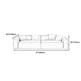 Transitional Modern Stain Resistant Tight Back Sofa 29.53"High Square Arm Sofa, Beige Clearhalo 'furn' 'furn_sofas' 'Furniture' 'furniture_sofas' 'Living Room Furniture' 'Sofa' 'sofas' 1200x1200_59740870-339d-4aa0-b37c-9a0b3a512116