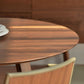 Round Brown Base Dining Table Modern Wood Table for Dining Room Clearhalo 'Dining Tables & Seating' 'Dining Tables' 'dining_table' 'furn' 'furn_dining_table' 'Furniture' 'Kitchen & Dining Furniture' 1200x1200_59770877-f13d-4695-9c68-17531655ee4e