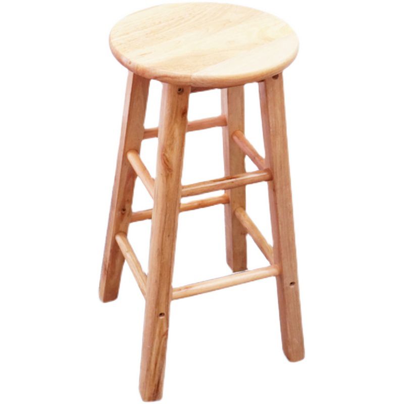 Modern Armless Wooden Counter Stool Oak Wood High Stool with 4 Legs Clearhalo 'Bar Furniture' 'Bar Stools' 'bar_stools' 'furn' 'furn_bar_stools' 'Furniture' 'Kitchen & Dining Furniture' 1200x1200_5977761e-31a7-47a0-a559-bf2eff04575f