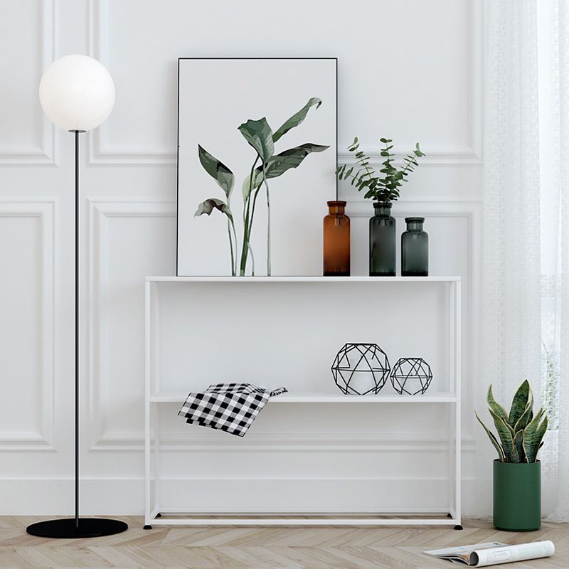 Tavolo da divano di divano console Craft contemporanea con scaffali per gli scaffali per Hall