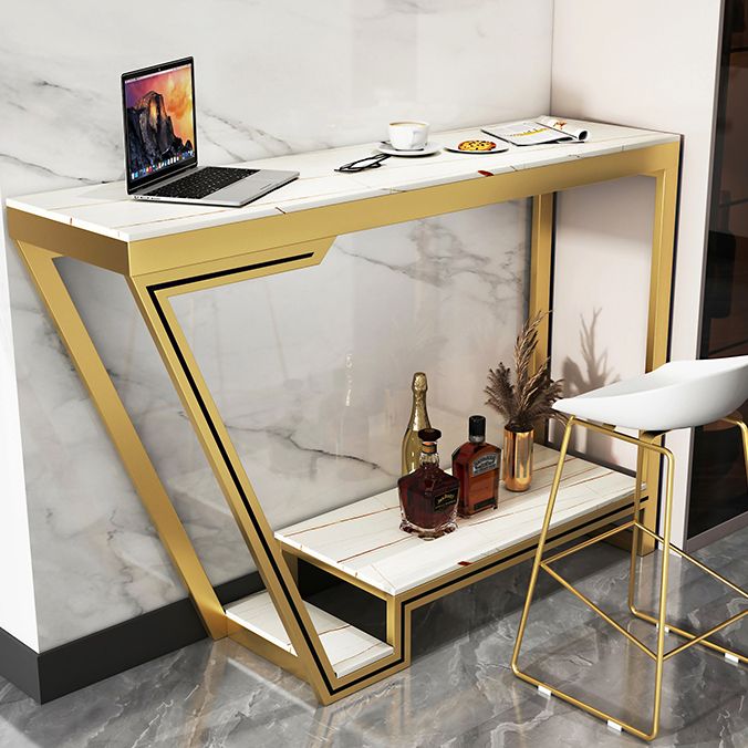 Glam Acrylic Bar Stools Low Back Dining Stools with Metal Base