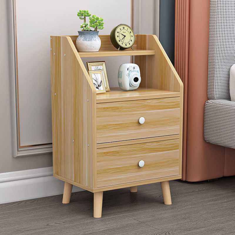 Open Storage Accent Table Nightstand Antique Finish Modern Bed Nightstand with Legs Clearhalo 'Bedroom Furniture' 'furn' 'furn_night_stand' 'Furniture' 'night_stand' 'Nightstands' 1200x1200_597bd5b3-c1eb-4183-aa99-7cf57d07c1a2