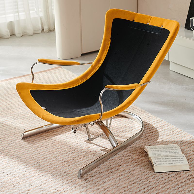 Yellow Standard Recliner with Extended Footrest in Microsuede Clearhalo 'Chairs & Seating' 'furn' 'furn_recliners' 'Furniture' 'Living Room Furniture' 'Recliners' 1200x1200_597cfa66-02f8-4f7e-9607-f4e828aa7c9c