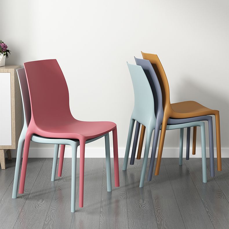Nordic Style Plastic Dining Chairs Kitchen Armless Dining Chairs Clearhalo 'Dining Chairs' 'Dining Tables & Seating' 'dining_chair' 'Furniture' 'furniture_dining_chair' 'Kitchen & Dining Furniture' 1200x1200_597e2d8e-d9a2-43c1-9df3-4e05de3ac9c7