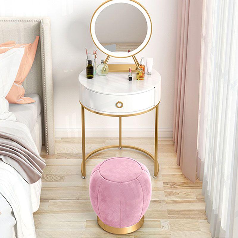 Holz- und Metall -Waschtisch mit 1 Schublade im weißen/grünen Make -up -Schreibtisch