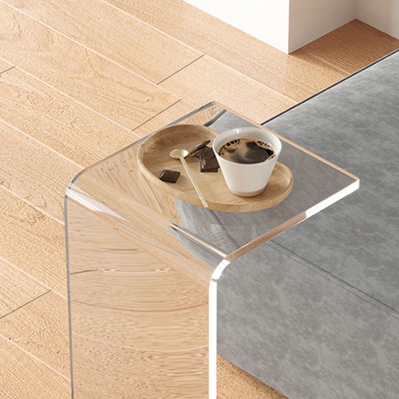 11.81" Wide Plastic Side End Table Abstract Sofa Side Accent Table Clearhalo 'Coffee & Accent Tables' 'End & Side Tables' 'end_side_tables' 'furn' 'furn_end_side_tables' 'Furniture' 'Living Room Furniture' 1200x1200_5981df86-1860-4aad-a69a-647472dc471d