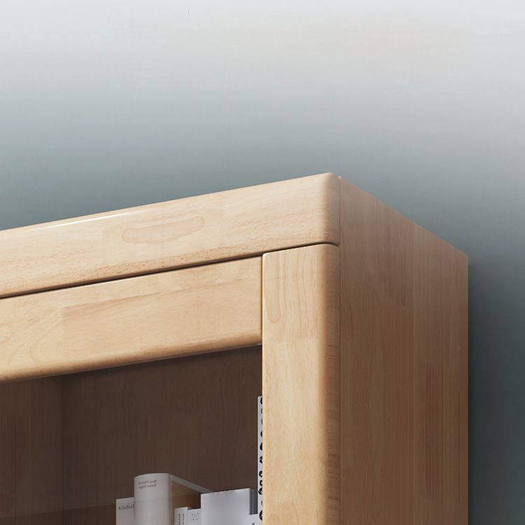 Contemporary Style Bookshelf Solid Wood with Door Bookcase for Office Study Room Clearhalo 'Bookcases' 'furn' 'furn_bookcases' 'Furniture' 'furniture_bookcases' 'Office Furniture' 1200x1200_5981f918-81b7-4b37-988e-4294084f2e0c