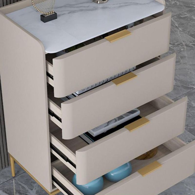 23.62" H x 15.74" L Contemporary Wood Accent Chest with Drawers