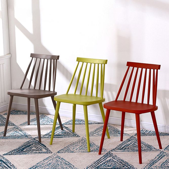 Modern Indoor-Outdoor Plastic Chair Matte Finish Slat Back Side Chair Sets Clearhalo ' kitchen&dining_furn' 'Dining Chairs' 'Dining Tables & Seating' 'dining_chair' 'furn' 'furn_dining_chair' 'Furniture' 'furniture_dining_chair' 'Kitchen & Dining Furniture' 'kitchen' 1200x1200_5984c832-2de5-4dfe-b60d-1933f7a8403a