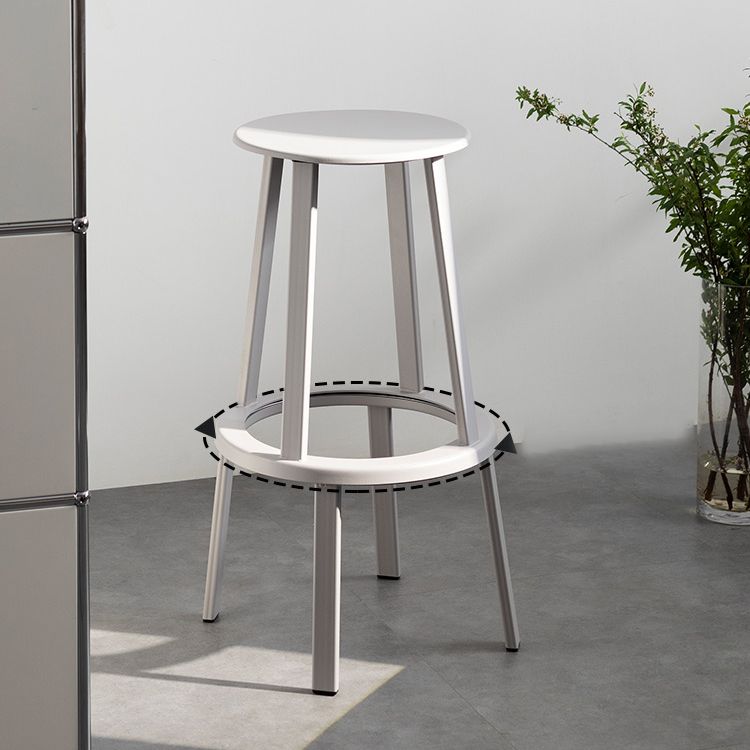 Contemporary Indoor Bar Stool Swivel Bar Stool with Footrest Clearhalo 'Bar Furniture' 'Bar Stools' 'bar_stools' 'furn' 'furn_bar_stools' 'Furniture' 'Kitchen & Dining Furniture' 1200x1200_59870a3b-44e5-4500-827f-236c3546e36d