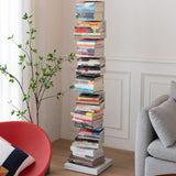 Open Metal Bookcase Shelf Modern Style with Rectangular Shelves Clearhalo 'Bookcases' 'furn' 'furn_bookcases' 'Furniture' 'furniture_bookcases' 'kitchen' 'kitchen_bookcases' 'Living Room Furniture' 'Office Furniture' 1200x1200_59874424-6c1b-4882-ba57-1e111443cad0