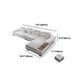 Modern Style Sectional Tufted Back Ramp Armrest White Storage Rack Sofa Clearhalo 'furn' 'furn_sectionals' 'Furniture' 'Living Room Furniture' 'Sectionals' 1200x1200_59879247-14a3-49ed-84f6-0b3486907013