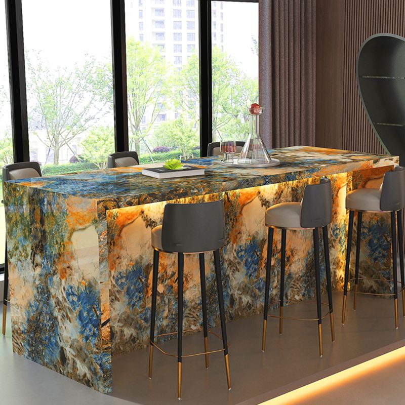 Moderne stijl stenen rechthoek bar wijntafel tafel voor woonkamer