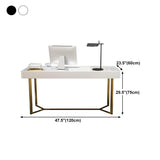 Modern Light Luxury Minimalist Writing Desk Rectangular Fixed Luxury Desk Clearhalo 'furn' 'furn_office_desk' 'Furniture' 'Office Desks' 'Office Furniture' 'office_desk' 1200x1200_5987eac0-c944-4a24-ad22-171f76f99701