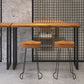 Industrial Solid Wood Bar/Dinette Table Indoor Natural Sled Cocktail Bar Table