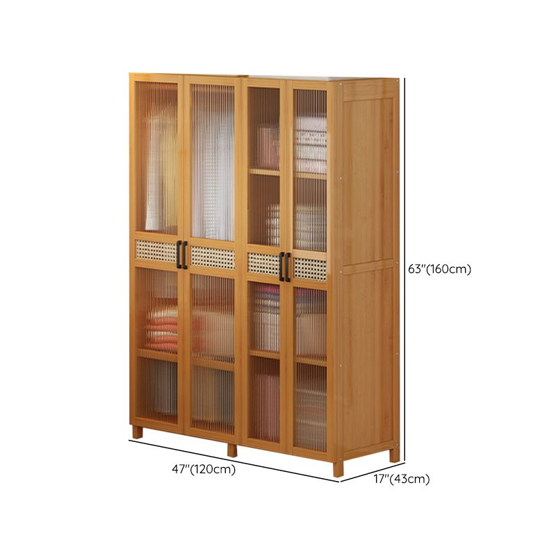 Freestanding Wood Wardrobe Modern Wardrobe with Legs and Shelves Clearhalo 'Armoires & Wardrobes' 'armoires_wardrobes' 'Bedroom Furniture' 'furn' 'furn_armoires_wardrobes' 'Furniture' 1200x1200_5989ac10-40a9-46ce-b118-a34396d12772