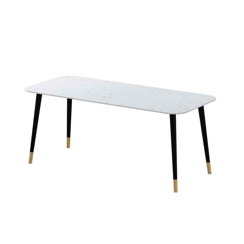 Industrial Style Dining Table Marble 4 Legs Dining Site Table for Home Clearhalo ' dining_table' 'Dining Tables & Seating' 'Dining Tables' 'furn' 'furn_dining_table' 'Furniture' 'furniture_dining_table' 'Kitchen & Dining Furniture' 'kitchen&dining_furn' 'kitchen' 'kitchen_dining_table' 1200x1200_598c3d2f-b549-4d0a-be93-29f13543da57