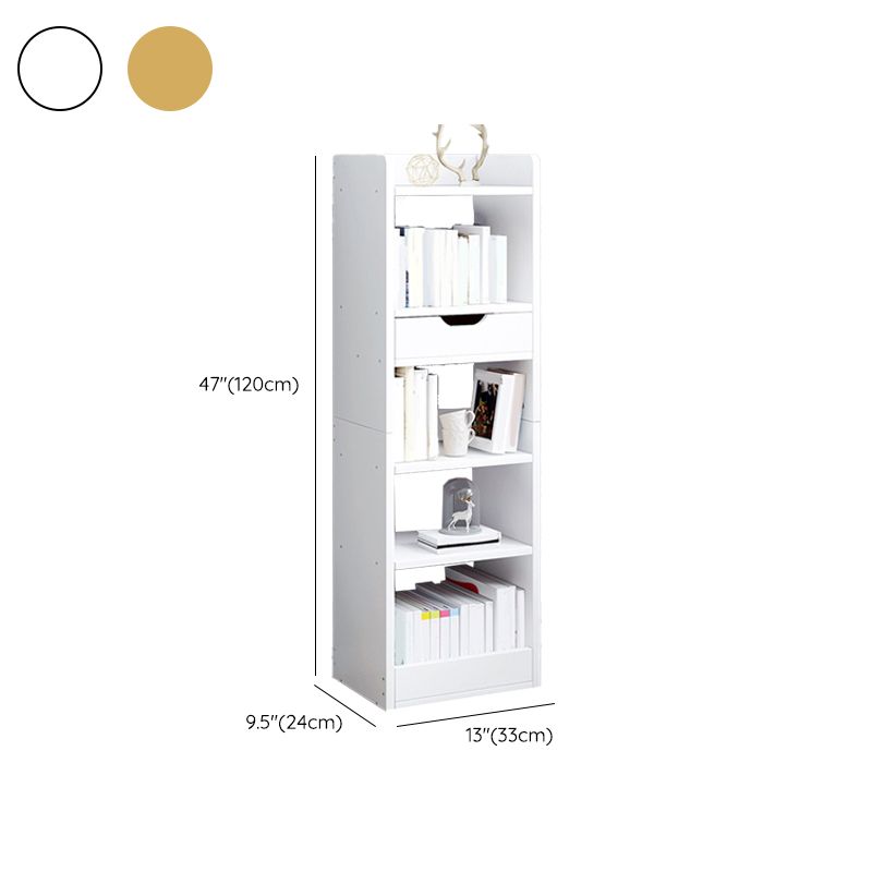 Estantería moderna de estantería de madera de ingeniería abierta para la sala de estudio