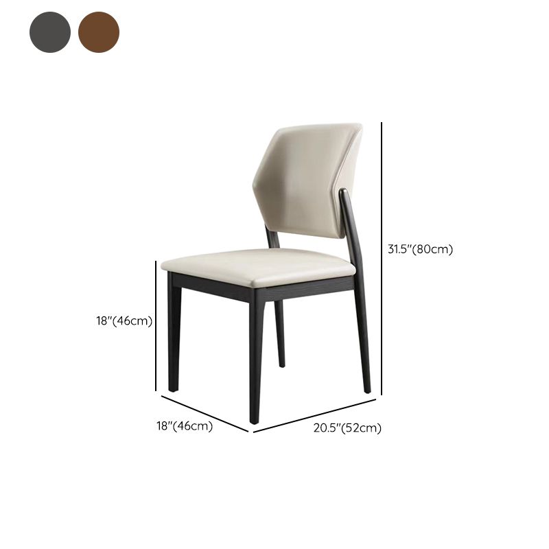 Zeitgenössischer Holzstuhl offener Küche Essnetzstuhl für Esszimmer