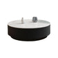 Round Stone Top Coffee Table Mid-Century Modern Cocktail Table Clearhalo 'Coffee & Accent Tables' 'Coffee Tables' 'coffee_tables' 'furn' 'furn_coffee_tables' 'Furniture' 'Living Room Furniture' 1200x1200_598feaf1-4618-41d1-8340-79b4901b93fb