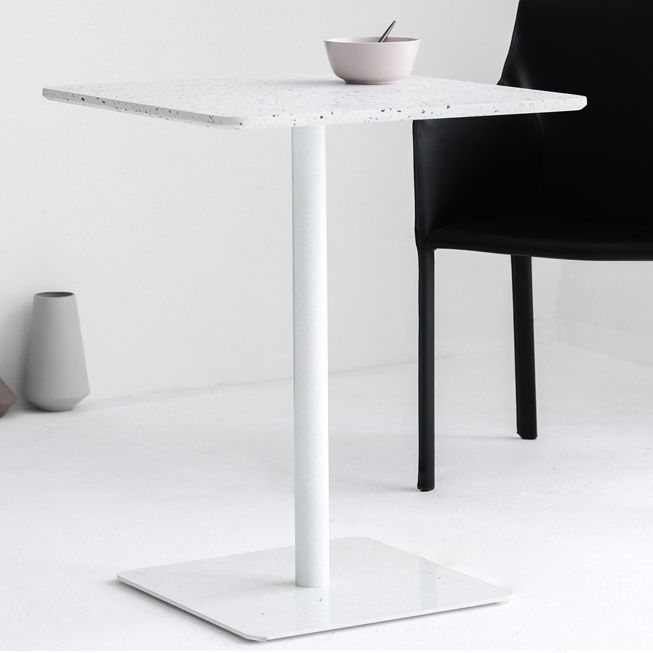 Square Pedestal Dinner Table Industrial Style Stone Dining Table for Home Clearhalo ' dining_table' 'Dining Tables & Seating' 'Dining Tables' 'furn' 'furn_dining_table' 'Furniture' 'furniture_dining_table' 'Kitchen & Dining Furniture' 'kitchen&dining_furn' 'kitchen' 'kitchen_dining_table' 1200x1200_5990b6a0-eb59-4aae-8170-0094eae708f2