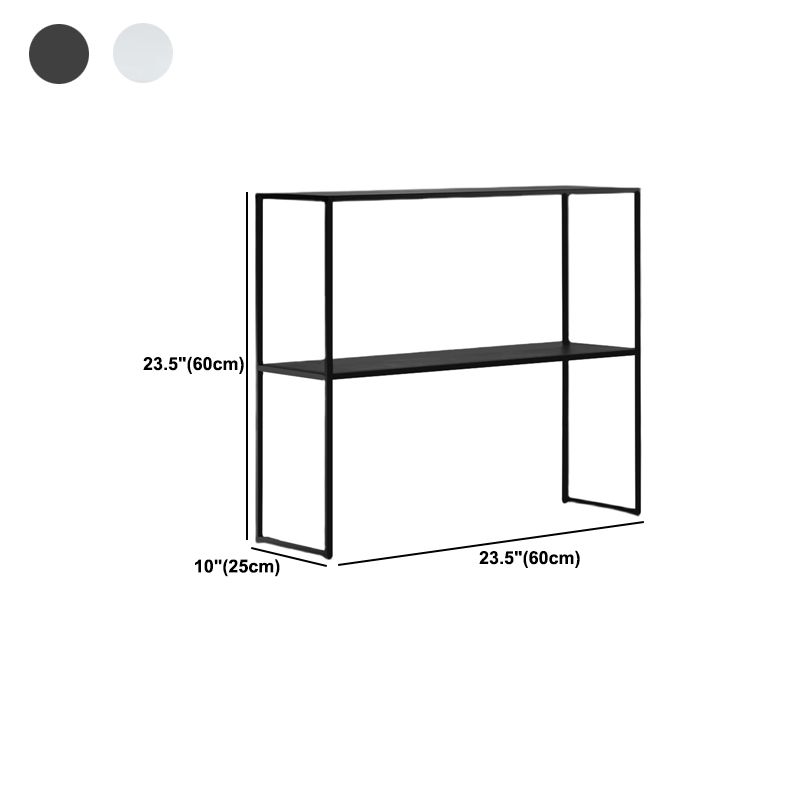 Contemporary Iron Console Table with Shelf and Sled Base,31 inch Clearhalo 'Console Tables' 'console_tables' 'Entry & Mudroom Furniture' 'furn' 'furn_console_tables' 'Furniture' 1200x1200_5991339d-8f60-40fc-ad94-590a6d32c260