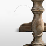 Modern Wood Counter Table with Rectangle Table Top Trestle Table - 41.3" H Clearhalo 'Bar Furniture' 'Bar Tables' 'bar_tables' 'furn' 'furn_bar_tables' 'Furniture' 'furniture_bar_tables' 'Kitchen & Dining Furniture' 1200x1200_5993b0b7-c4e9-4ed8-ac4c-00d6085dd238