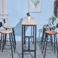 Industrial 1/2/3/5 Pieces Solid Wood Bar Table Set Fixed Counter Set for Home Use Clearhalo 'Bar Furniture' 'furn' 'furn_home_bar_bar_sets' 'Furniture' 'Home Bars & Bar Sets' 'home_bar_bar_sets' 'Kitchen & Dining Furniture' 1200x1200_5995a4cc-1622-410e-a319-ab13fbb34456