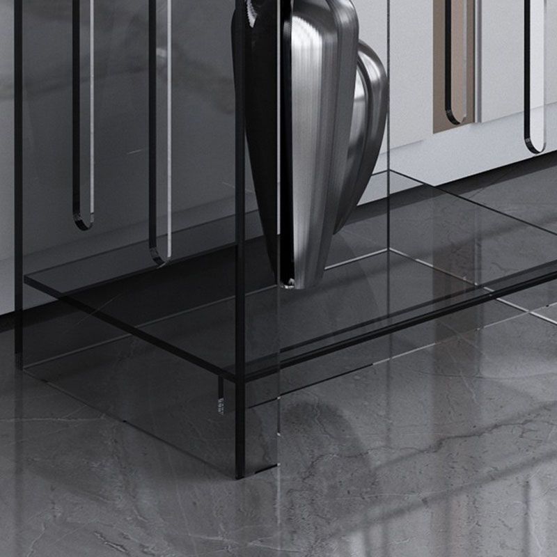 Closed Back Bookshelf Nordic Rectangle Acrylic Storage Bookcase