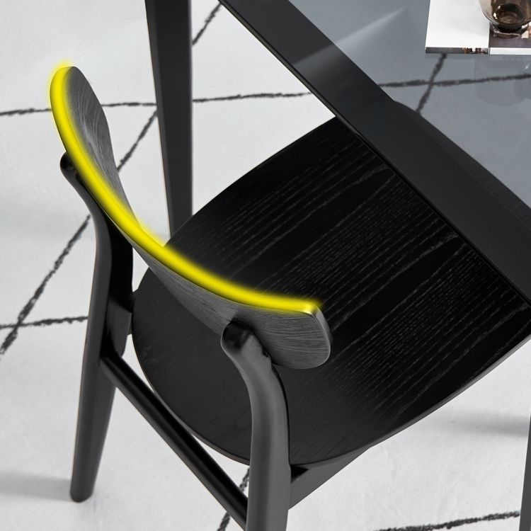 Industrial Style Oak Wood Chair Open Back Side Kitchen Chairs (Set of 2) Clearhalo ' kitchen&dining_furn' 'Dining Chairs' 'Dining Tables & Seating' 'dining_chair' 'furn' 'furn_dining_chair' 'Furniture' 'furniture_dining_chair' 'Kitchen & Dining Furniture' 'kitchen' 1200x1200_5998b082-438c-4ed2-ae48-3e65e0db2a80