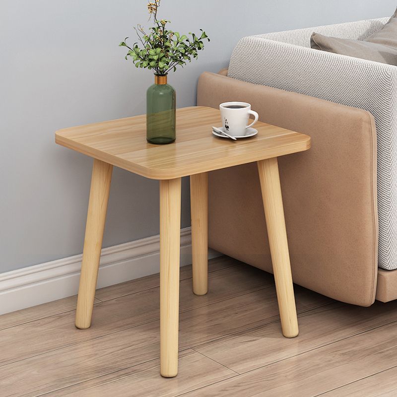 Modern 17" Tall Wooden Single End Table With Four Wooden Legs Clearhalo 'Coffee & Accent Tables' 'End & Side Tables' 'end_side_table' 'end_side_tables' 'furn' 'furn_end_side_tables' 'Furniture' 'furniture_end_side_table' 'Living Room Furniture' 1200x1200_5999c867-b631-4e40-a086-3e61947aa21d
