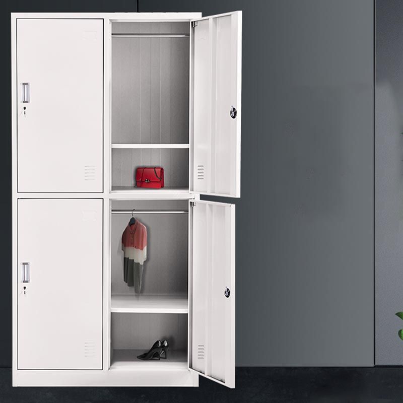 Contemporary Style Wardrobe Steel Home Wardrobe Closet,35.43" D x 16.54" W x 70.87" H