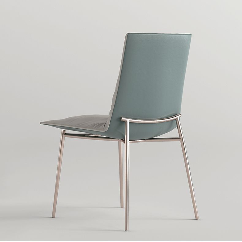 Modern Leather Dining Side Chair Luxury Solid Back Armless Chair for Kitchen Clearhalo ' kitchen&dining_furn' 'Dining Chairs' 'Dining Tables & Seating' 'dining_chair' 'furn' 'furn_dining_chair' 'Furniture' 'furniture_dining_chair' 'Kitchen & Dining Furniture' 'kitchen' 1200x1200_599d56dd-160b-4010-9005-2c6d47aa1581