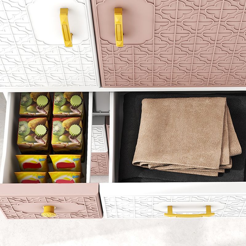 Armario con bisagras con varilla de ropa Armario de plástico