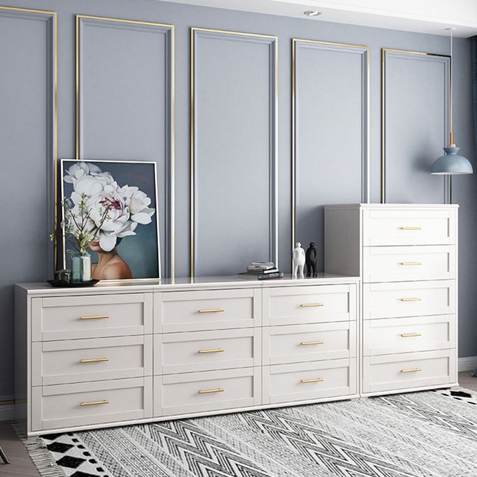 Commode classique de coffre de stockage en bois solide de coffre de rangement glamour, largeur de 17,55 pouces