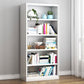 Contemporary Style Metal Bookcase Closed Back Bookshelf for Home Office