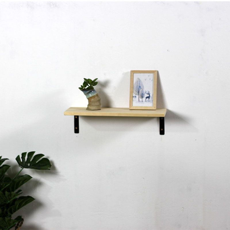 1 Shelf Floating Bookcase Natural Wood Closed Back Bookshelf Clearhalo 'Bookcases' 'furn' 'furn_bookcases' 'Furniture' 'Office Furniture' 1200x1200_599f654f-05c5-448a-a0b4-a267a3552628