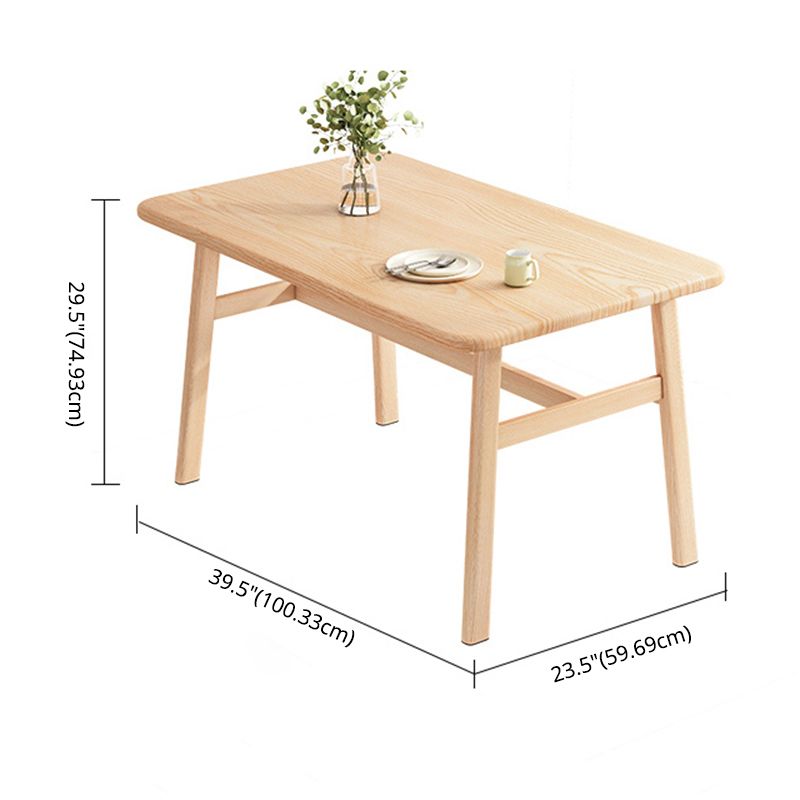 Modern MDF Top Rectangle Shape Dining Set Standard Brown Dining Set With 4 Legs Table Clearhalo 'Dining Room Sets' 'Dining Tables & Seating' 'dining_room_set' 'furn' 'furn_dining_room_set' 'Furniture' 'furniture_dining_room_set' 'Kitchen & Dining Furniture' 'kitchen&dining_furn' 'kitchen' 1200x1200_599f973b-8371-4c53-830d-e928bd50a2a4